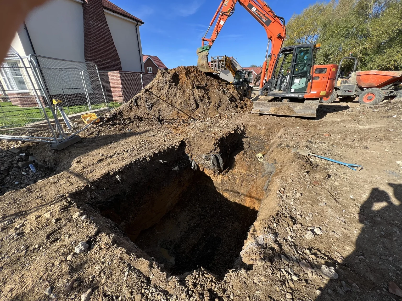 Bury St Edmunds groundworks: excavation