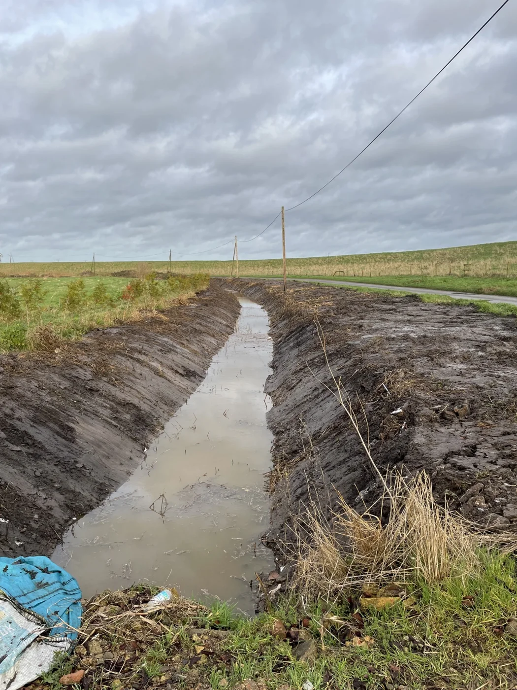 Ditching Works: ditch detail